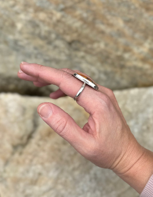 Maligano Jasper Ring - Size 8 3/4