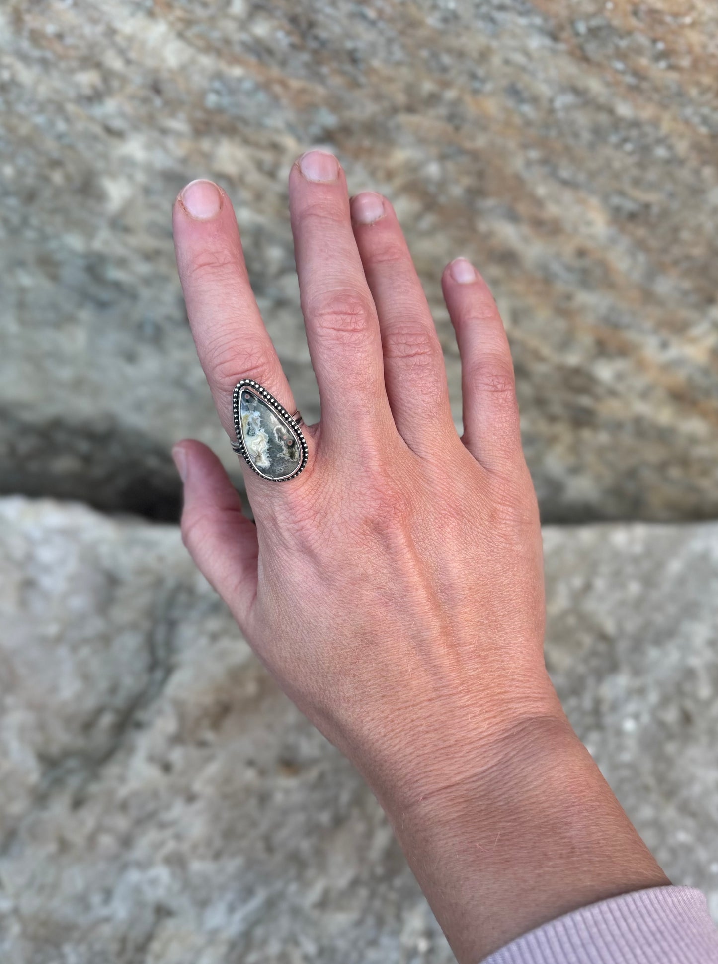 Ocean Jasper Ring - Size 6 1/2
