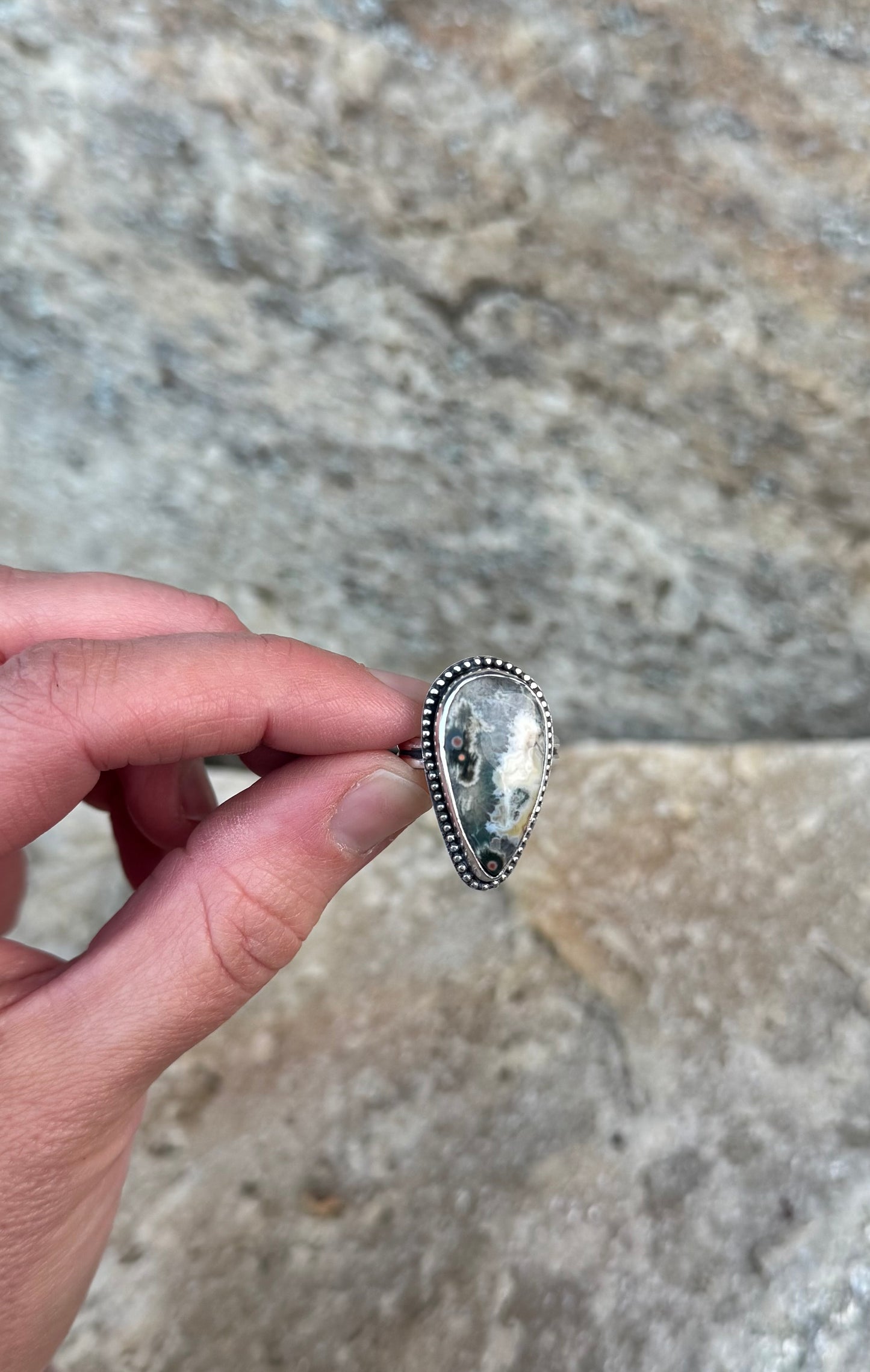 Ocean Jasper Ring - Size 6 1/2