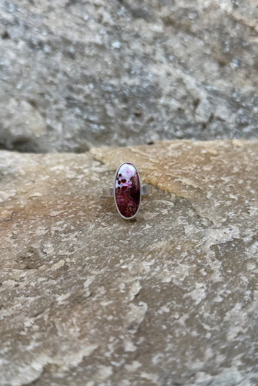 Oval Spiny Kingman Ring - Size 8