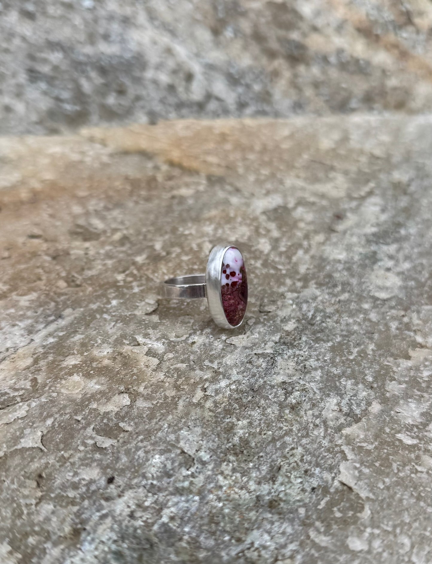 Oval Spiny Kingman Ring - Size 8
