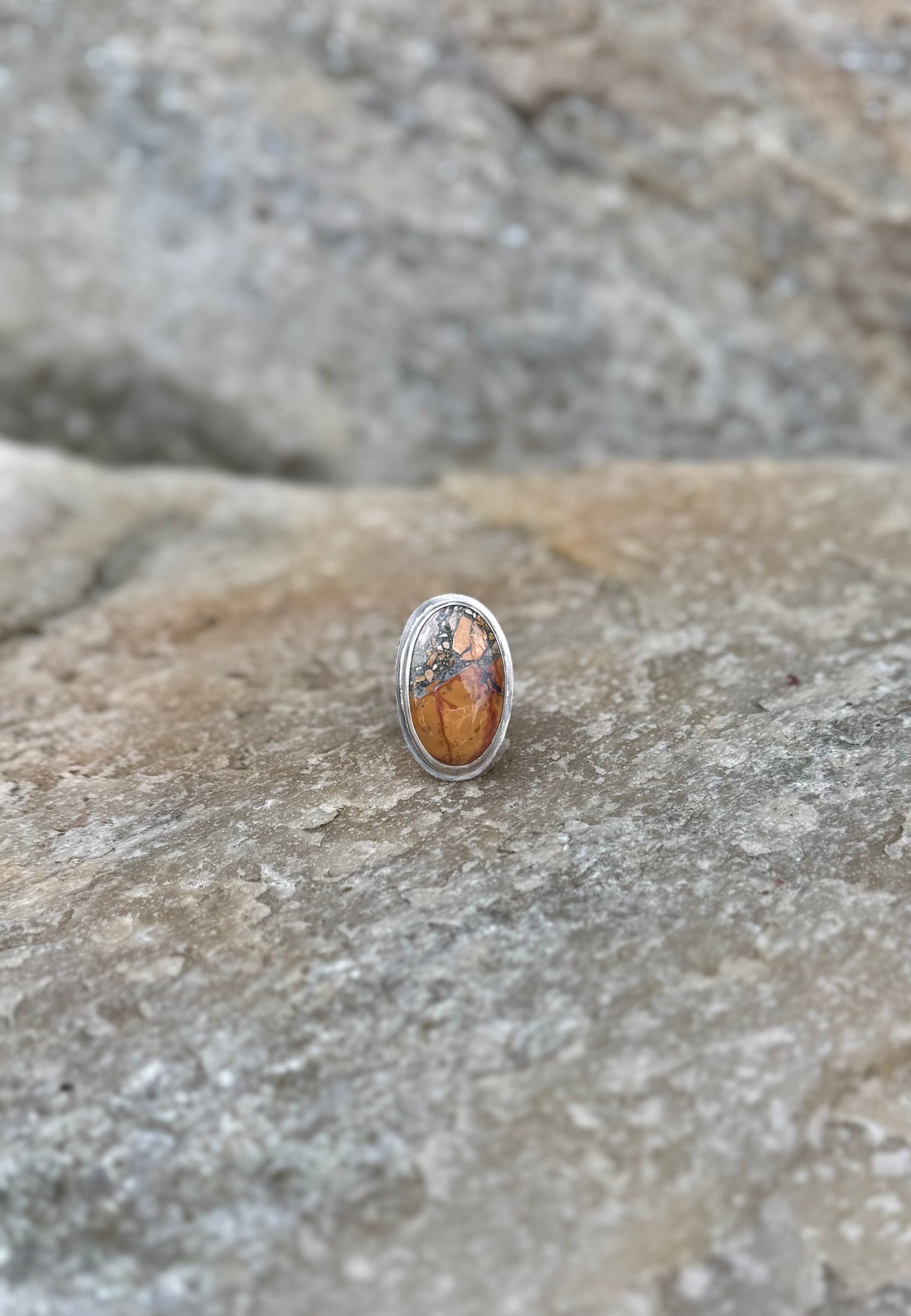 Maligano Jasper Ring - Size 8 3/4