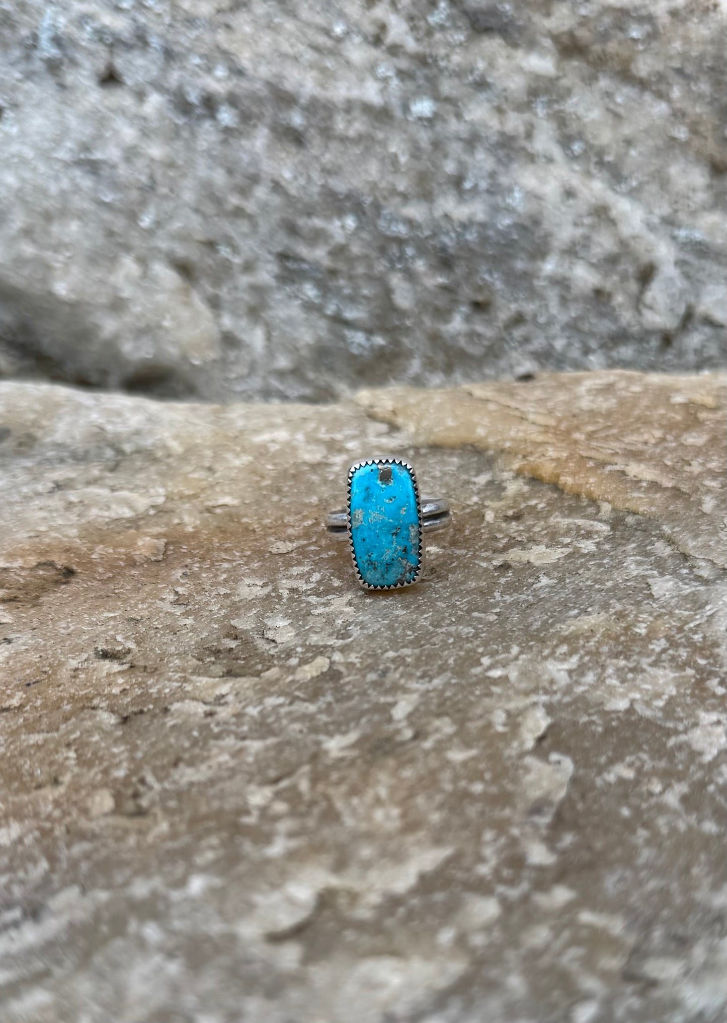 Blue Bird Turquoise Ring - Size 6 1/2