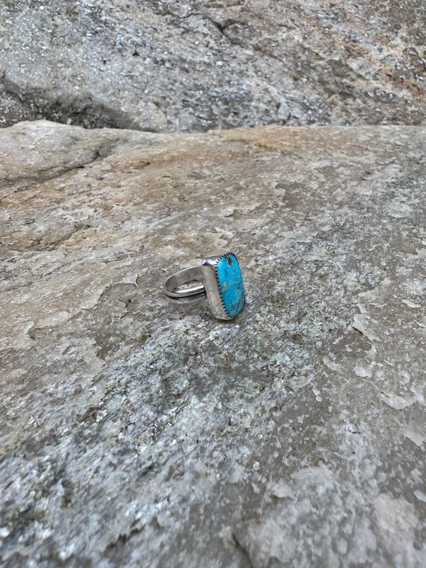 Blue Bird Turquoise Ring - Size 6 1/2