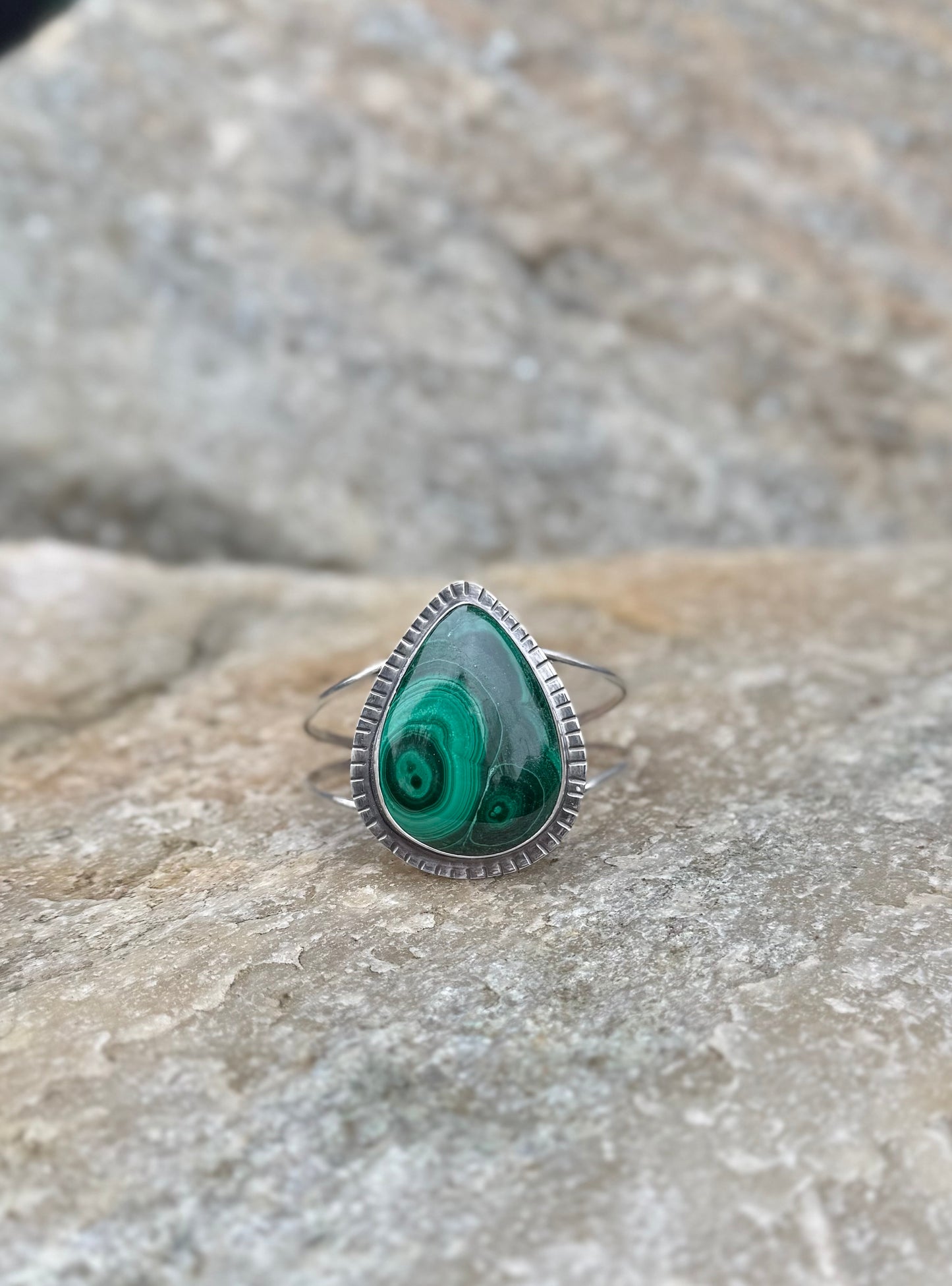 Large Malachite Cuff
