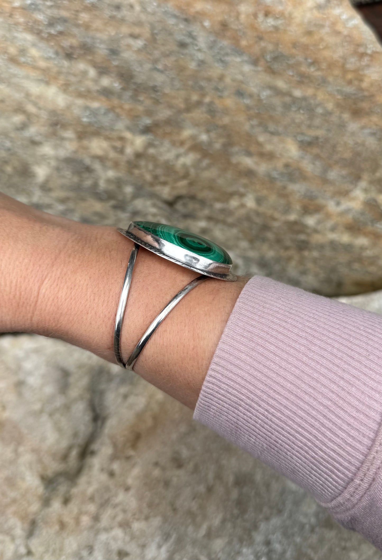 Large Malachite Cuff